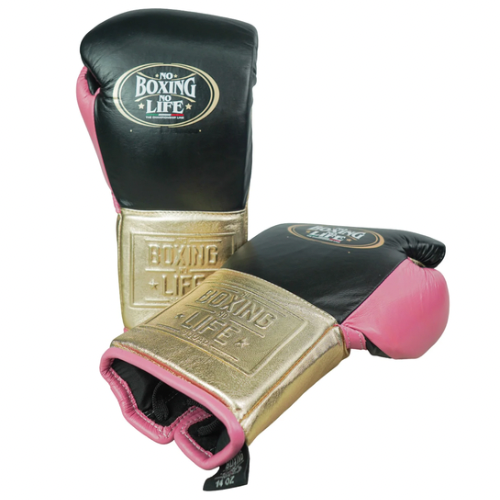 Luvas de Treino No Boxing No Life Metálicas - Fecho em Cadarço
