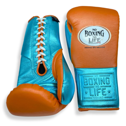 Luvas de Treino No Boxing No Life Metálicas - Fecho em Cadarço