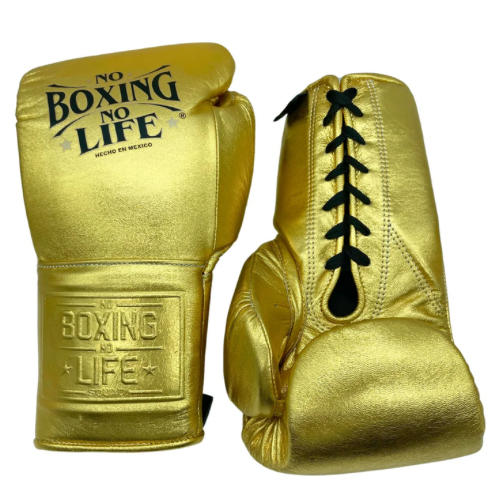 Luvas de Treino No Boxing No Life Metálicas - Fecho em Cadarço