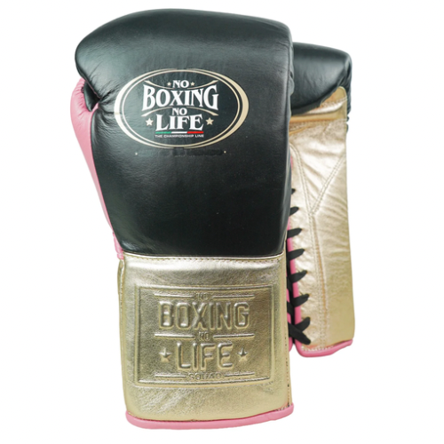 Luvas de Treino No Boxing No Life Metálicas - Fecho em Cadarço