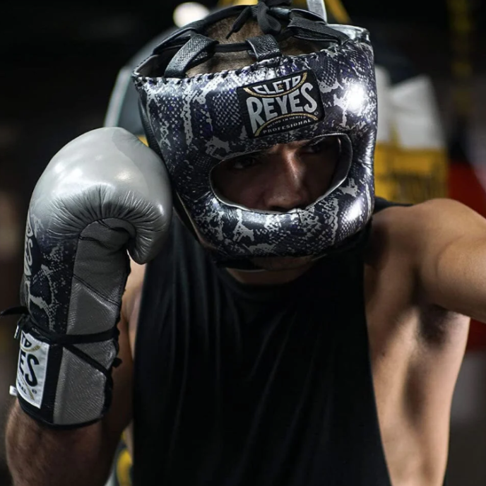 Capacete Traditional Cleto Reyes Black Steel Snake - Proteção facial