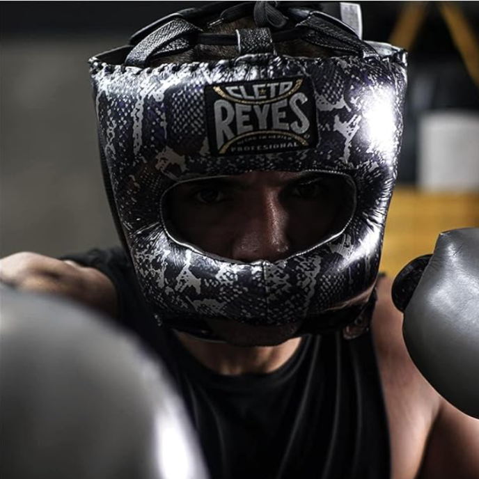 Capacete Traditional Cleto Reyes Black Steel Snake - Proteção facial