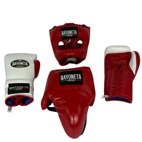 Conjunto Bayoneta - Luva, Capacete e Coquilha