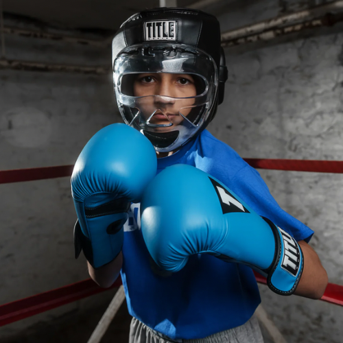 Capacete Title Boxing Full face 2.0 - Grade fixa
