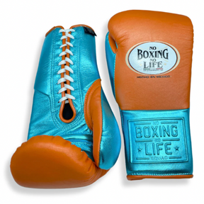 Luvas de Treino No Boxing No Life Metálicas - Fecho em Cadarço
