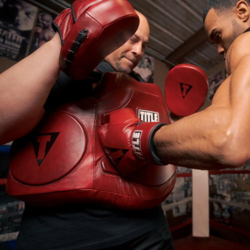 Protetor de Tórax Profissional Title Boxing - Couro genuíno