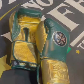 Luva de Treino Metálica No Boxing No Life - Fecho em Velcro