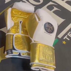 Luva de Treino Metálica No Boxing No Life - Fecho em Velcro