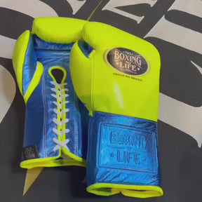 Luvas de Treino No Boxing No Life Metálicas - Fecho em Cadarço