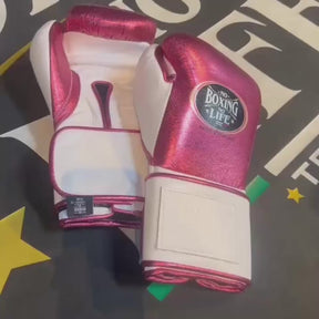 Luva de Treino Metálica No Boxing No Life - Fecho em Velcro