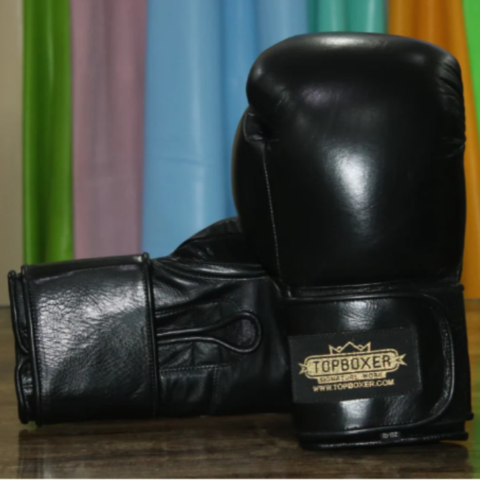 Luva de boxe TopBoxer Win1 preta